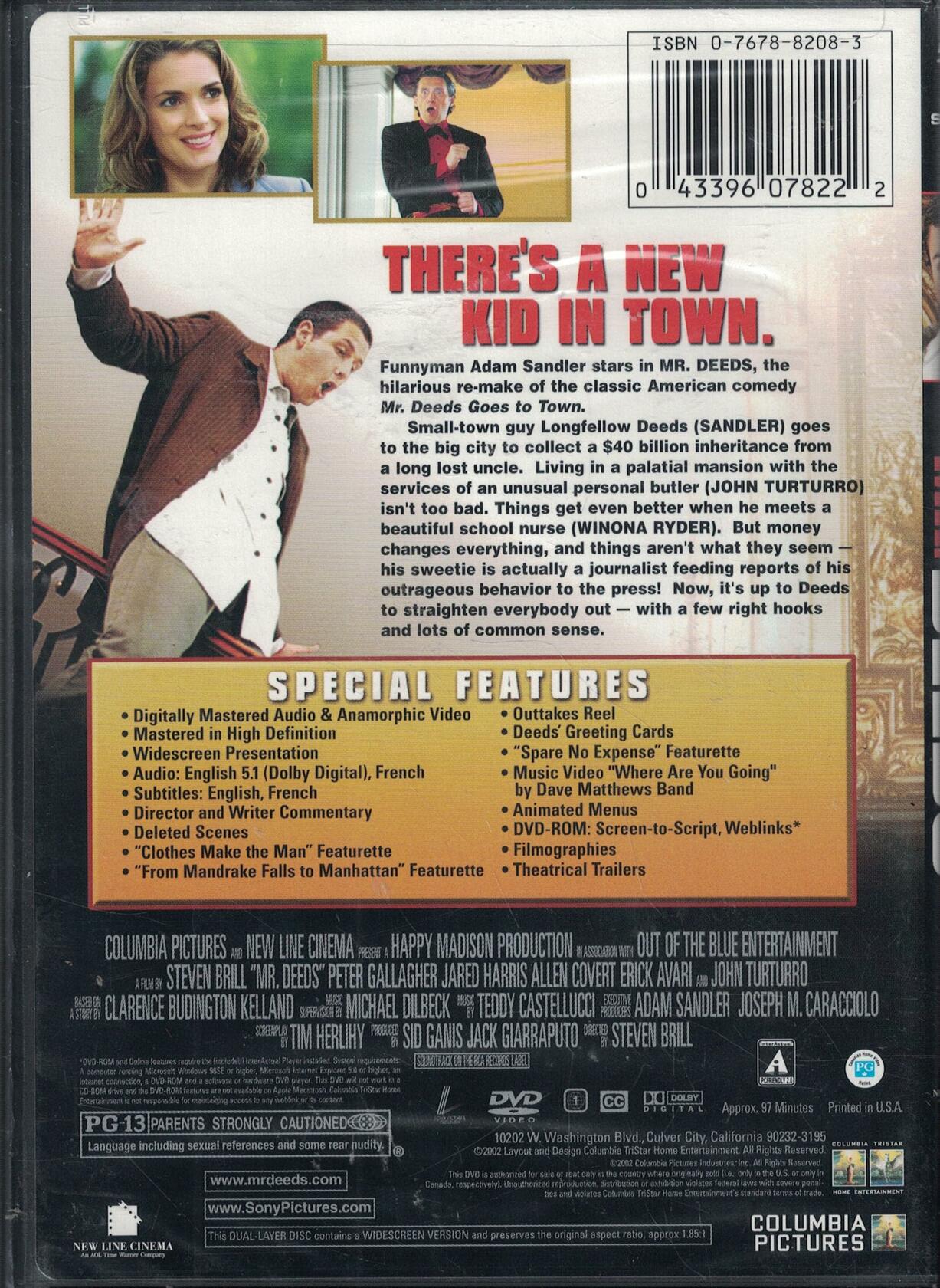Mr. Deeds (Widescreen Special Edition) (Sous-titres français) [Import]