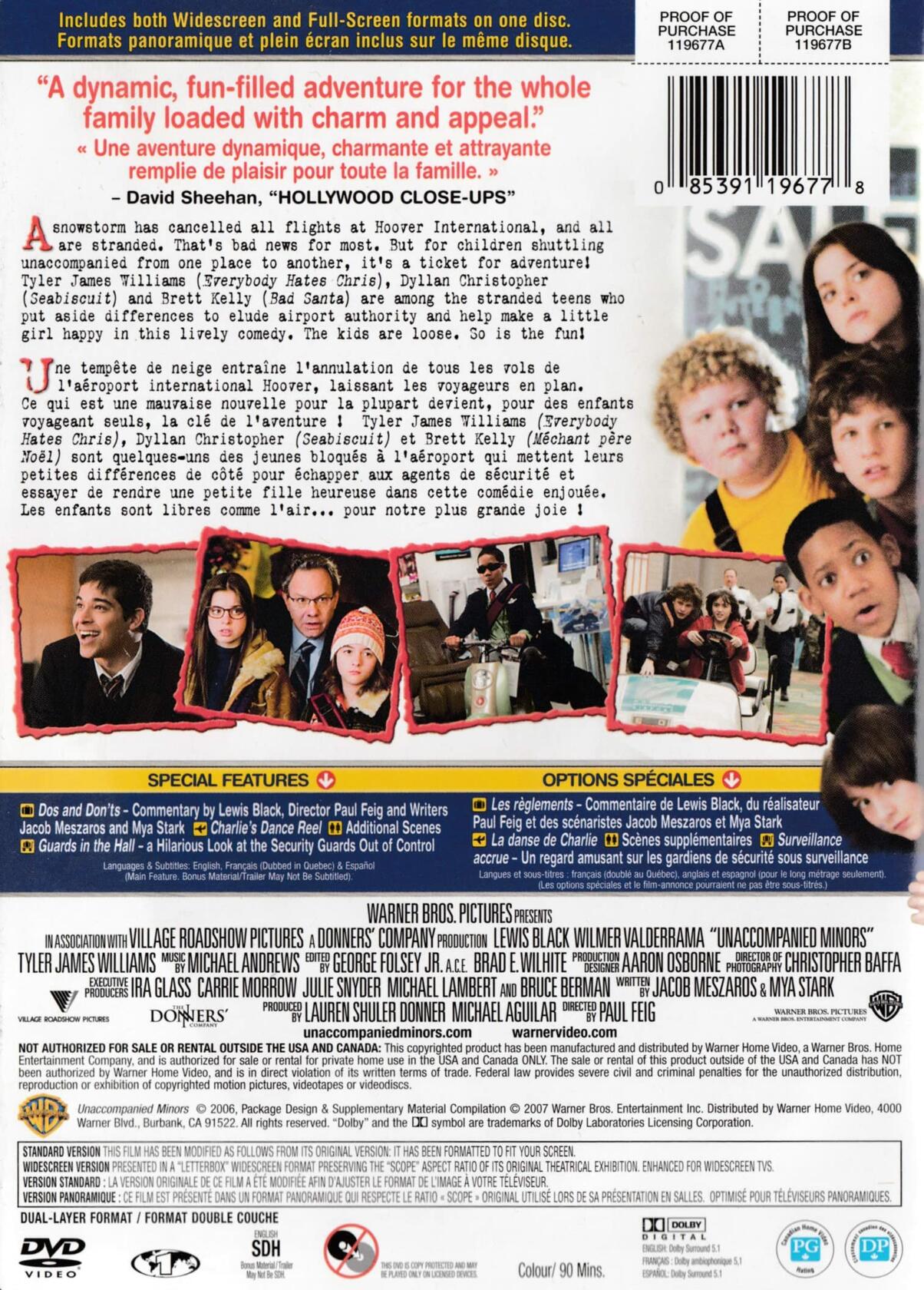 Unaccompanied Minors (Bilingual) [DVD] - Good
