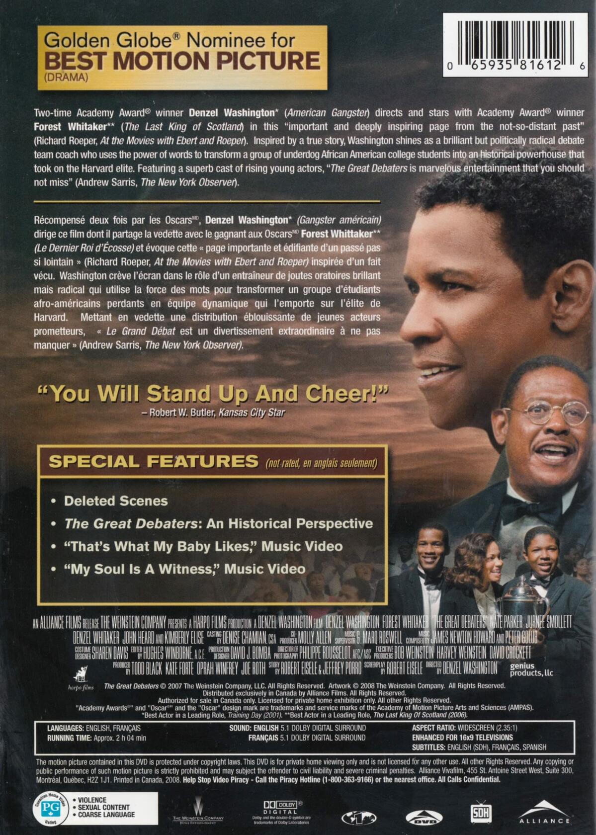 The Great Debaters (Widescreen) [DVD]