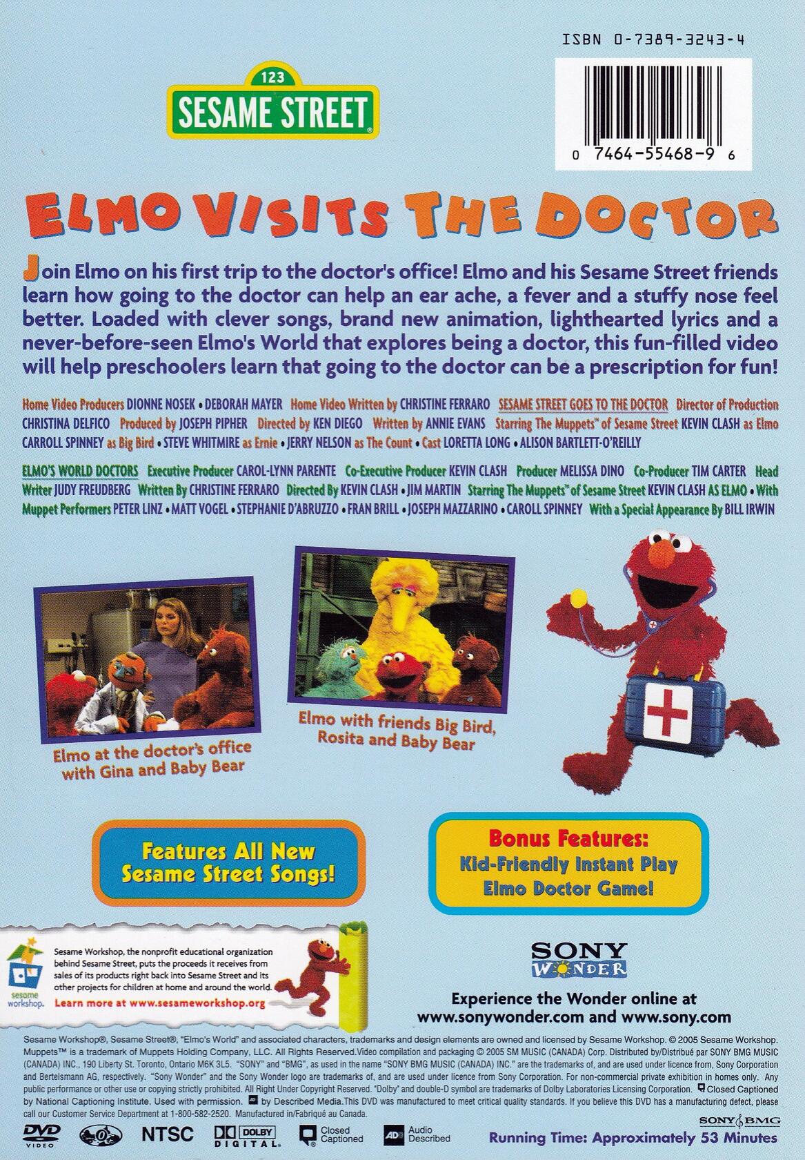 Sesame Street - Elmo Visits the Doctor [Unknown Binding] - Good