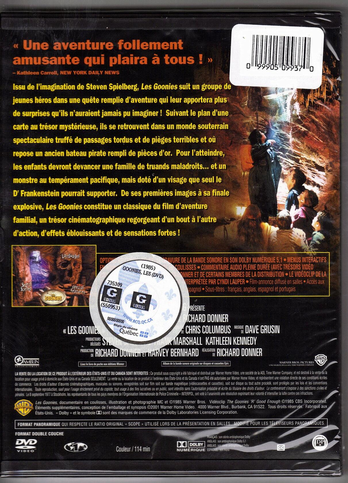 Goonies, The (DVD) FR [DVD] - Good