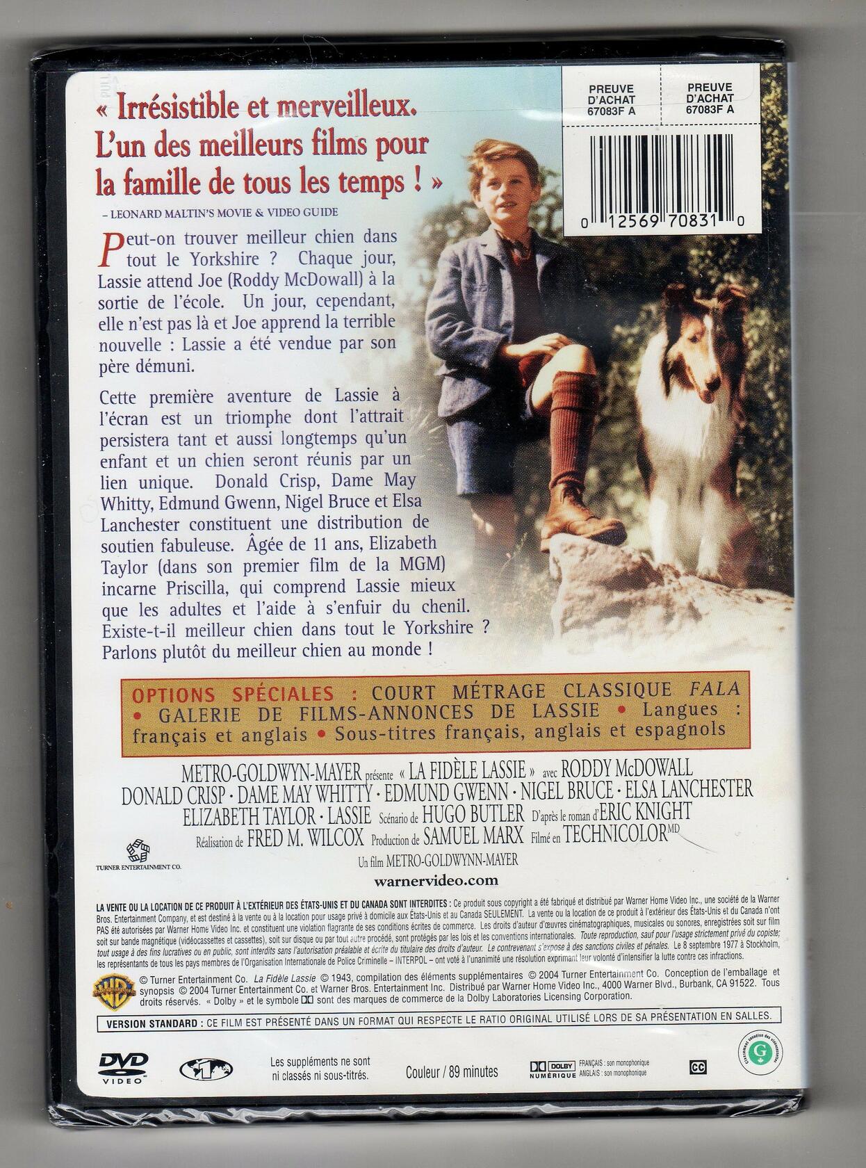 Lassie Come Home (FRENCH) (DVD) [DVD]