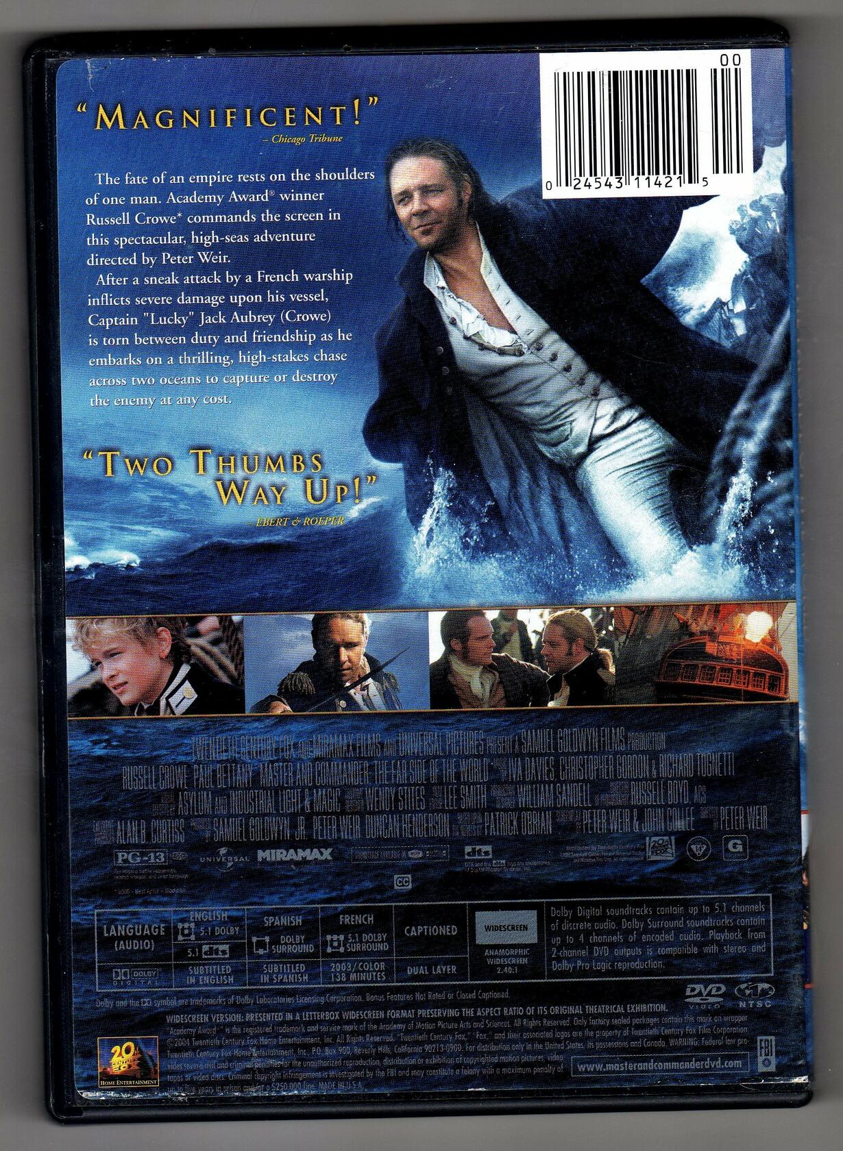 Master and Commander: The Far Side of the World (Widescreen) [DVD]