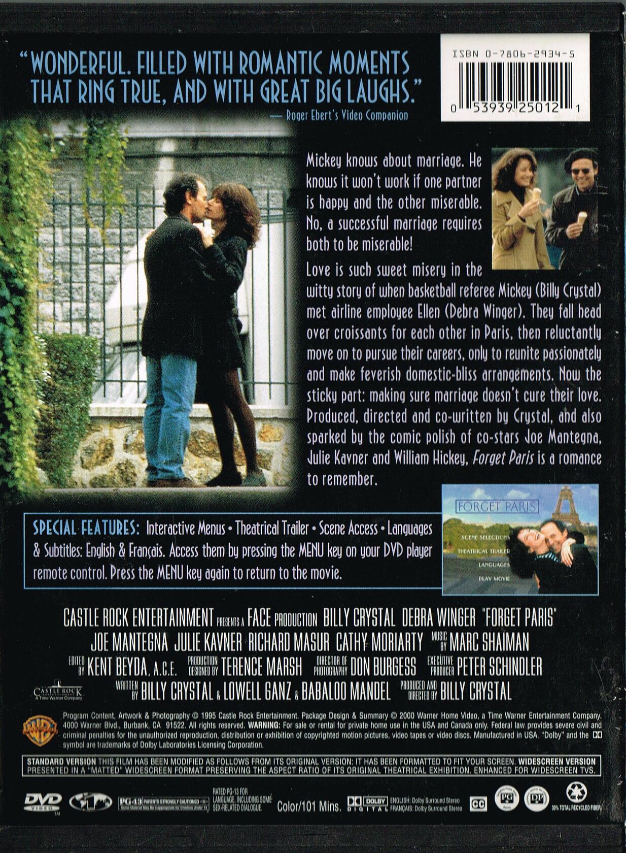 Forget Paris (Widescreen/Full Screen) (Bilingual) [DVD] - Good