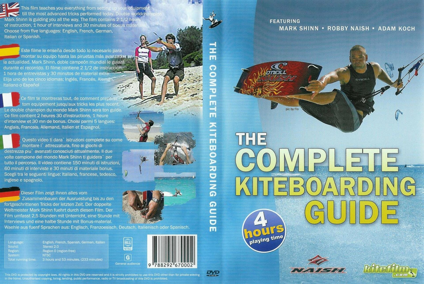 The Complete Kiteboarding Guide Featuring Mark Shinn, Robby Naish, Adam Koch [DVD] - Good