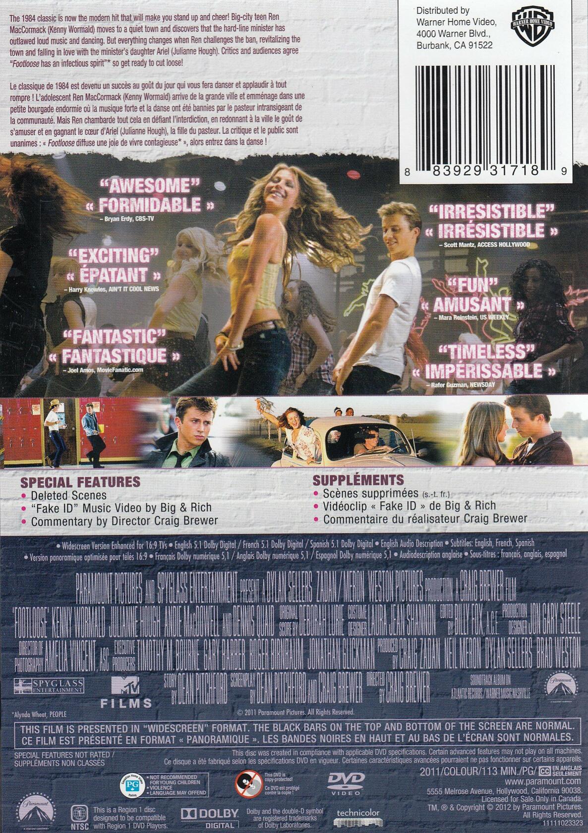 Footloose (2011) (Bilingual) [DVD]