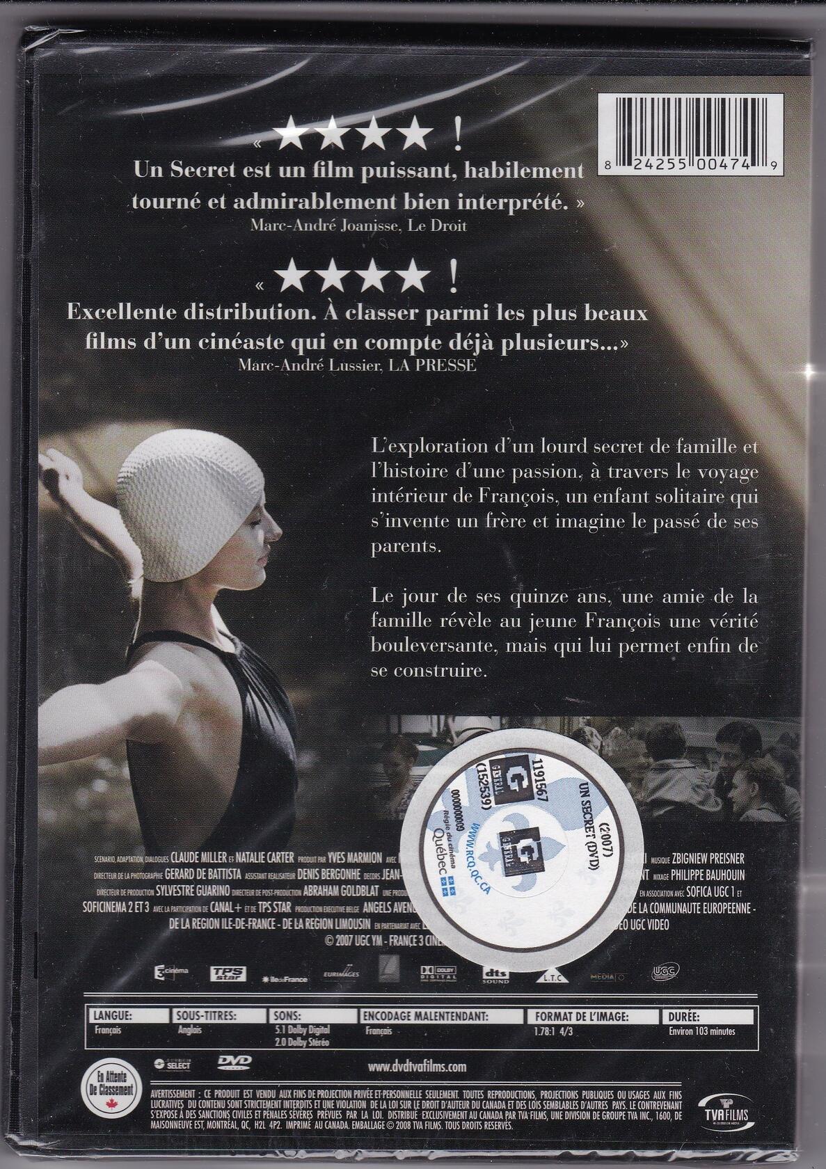 Un Secret [DVD] - Good