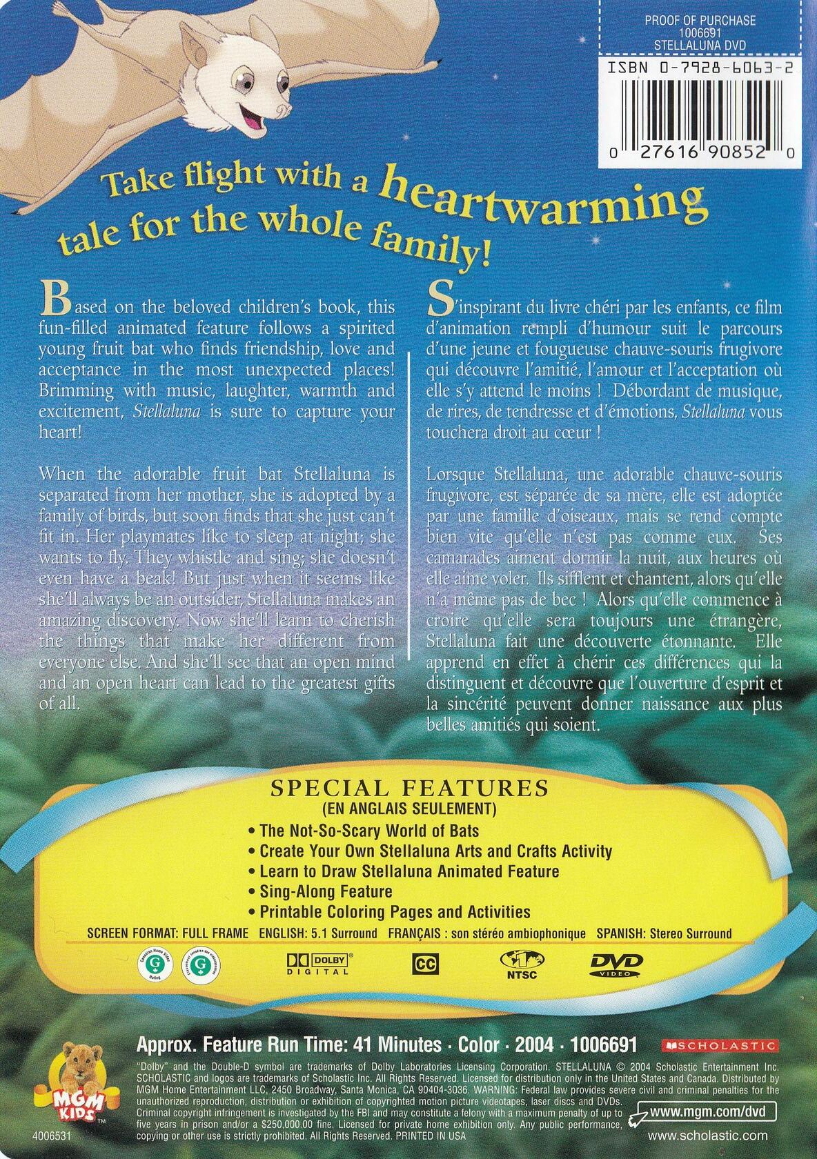 Stellaluna [DVD] - Good
