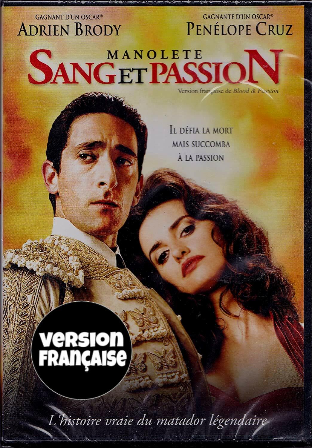 Manolete: Sang et Passion - Blood & Passion (English/French) 2010 (Widescreen) Régie au Québec (Cover French) - Good