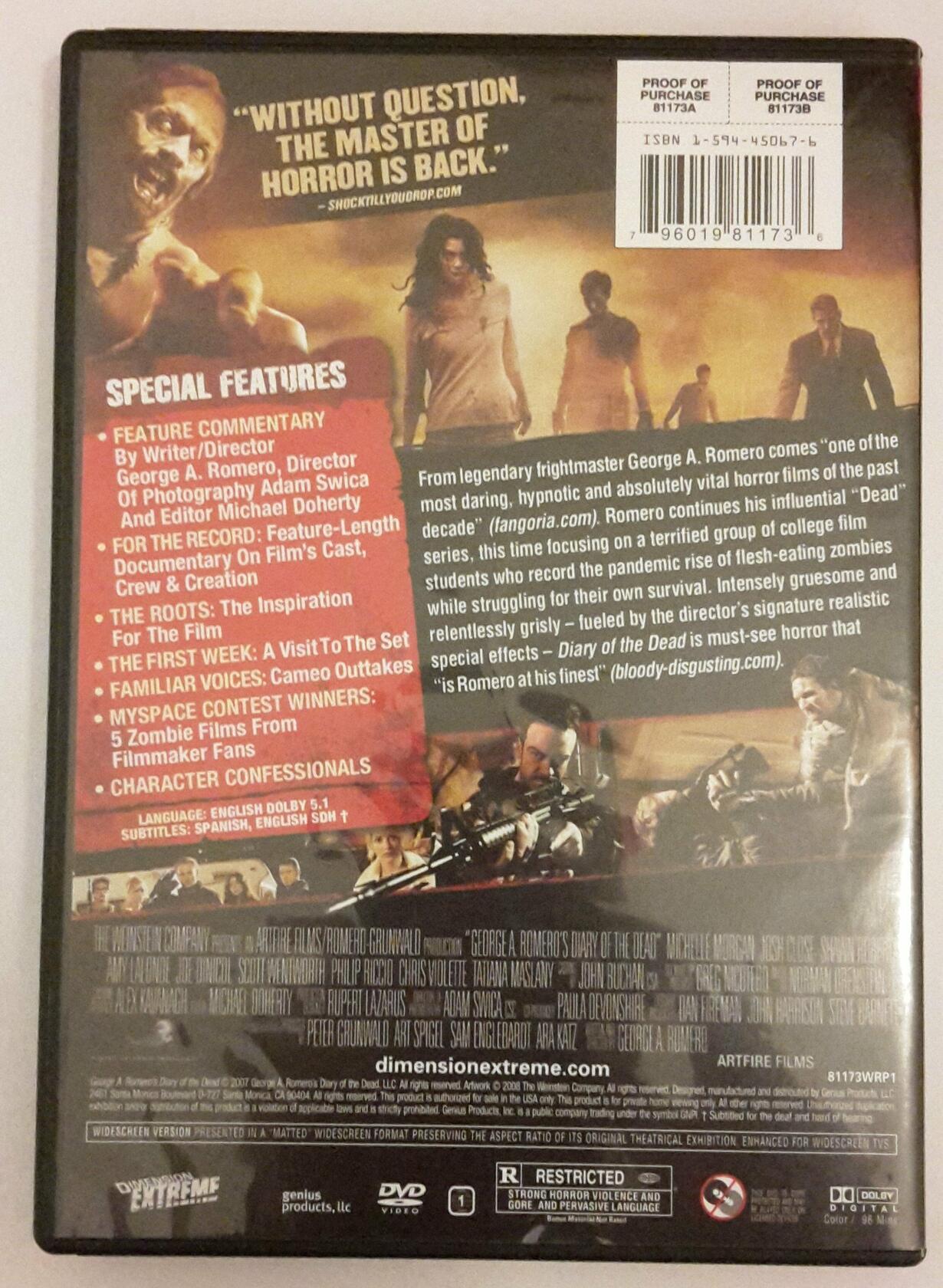 George A. Romero's Diary of the Dead [DVD] - Good