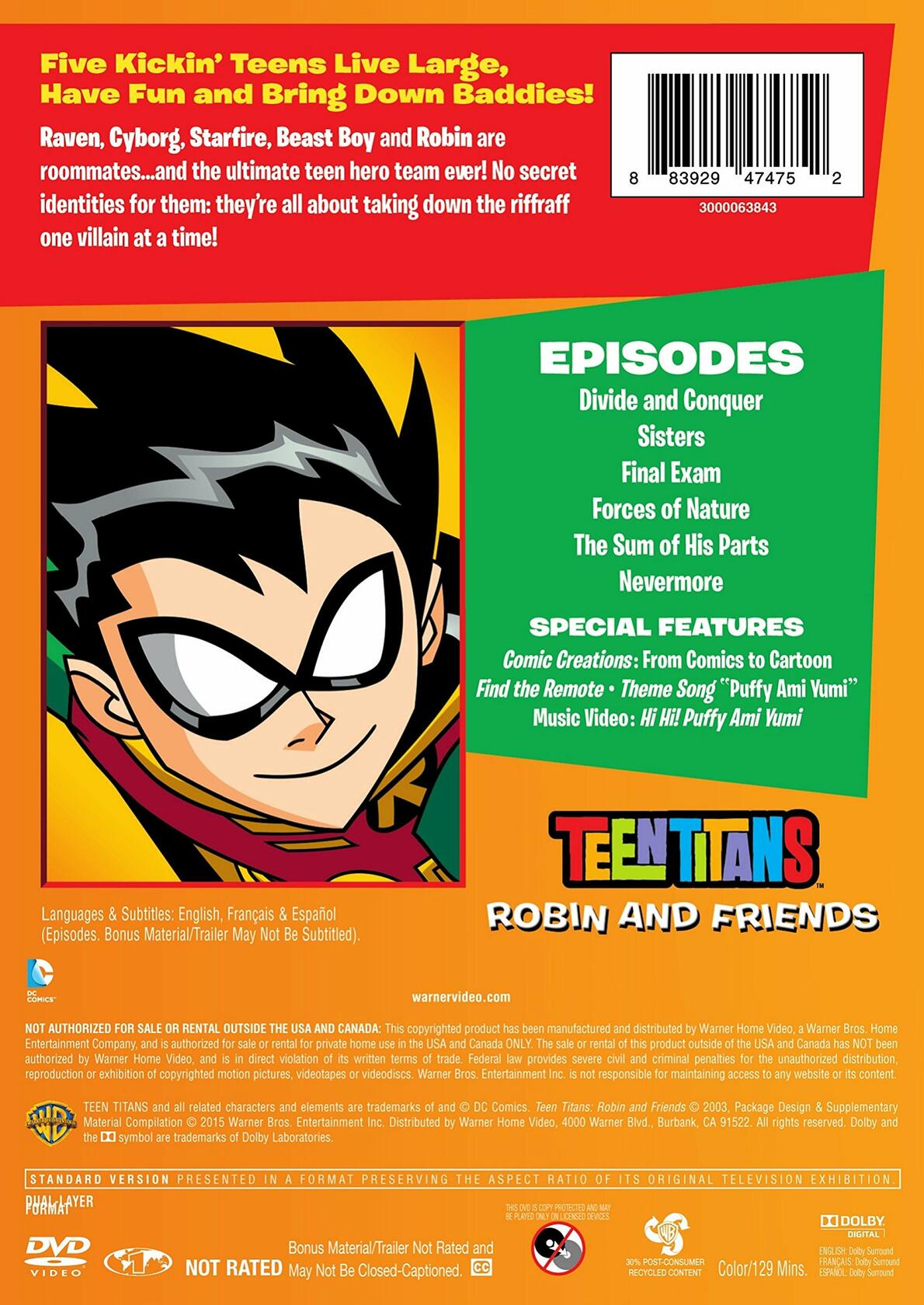 Teen Titans: Robin and Friends [DVD] - Good