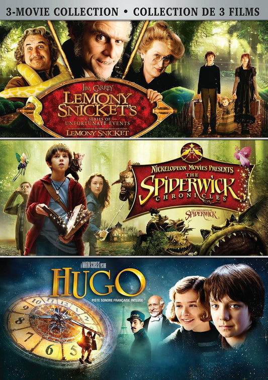 LEMONY SNICKETS/SPIDERWICK CHRONICLES/HUGO 3-MOVIE COLL [DVD] - Good