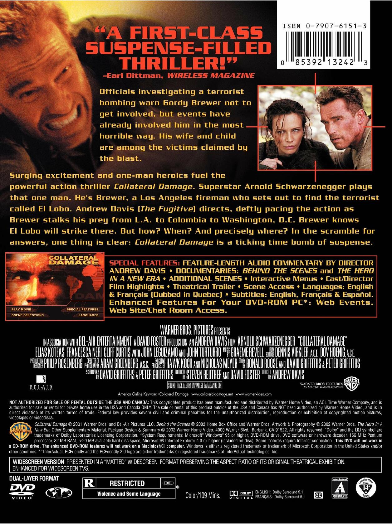 Collateral Damage (Widescreen) [DVD] - Good