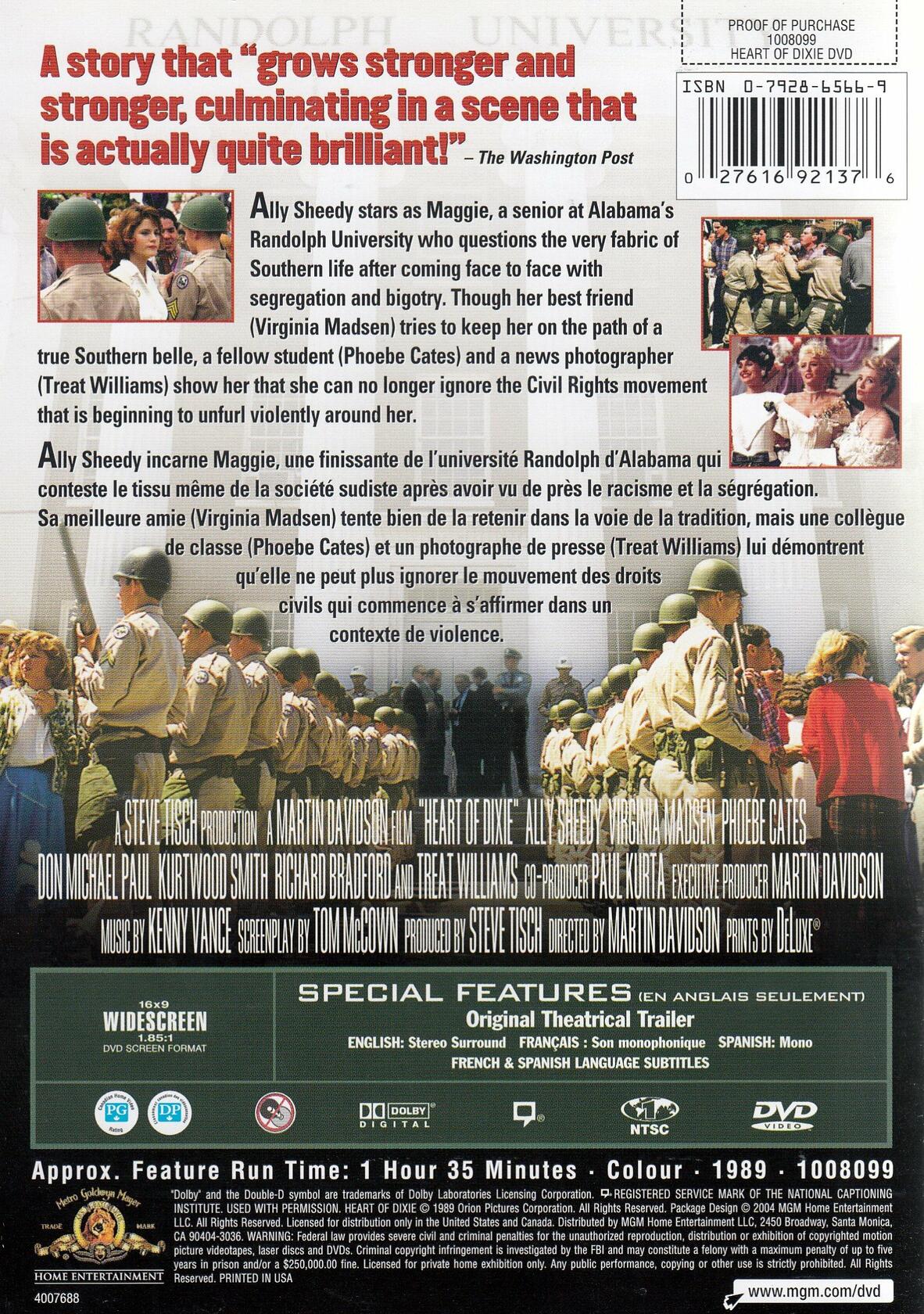 Heart Of Dixie (Bilingual) [DVD] - Good