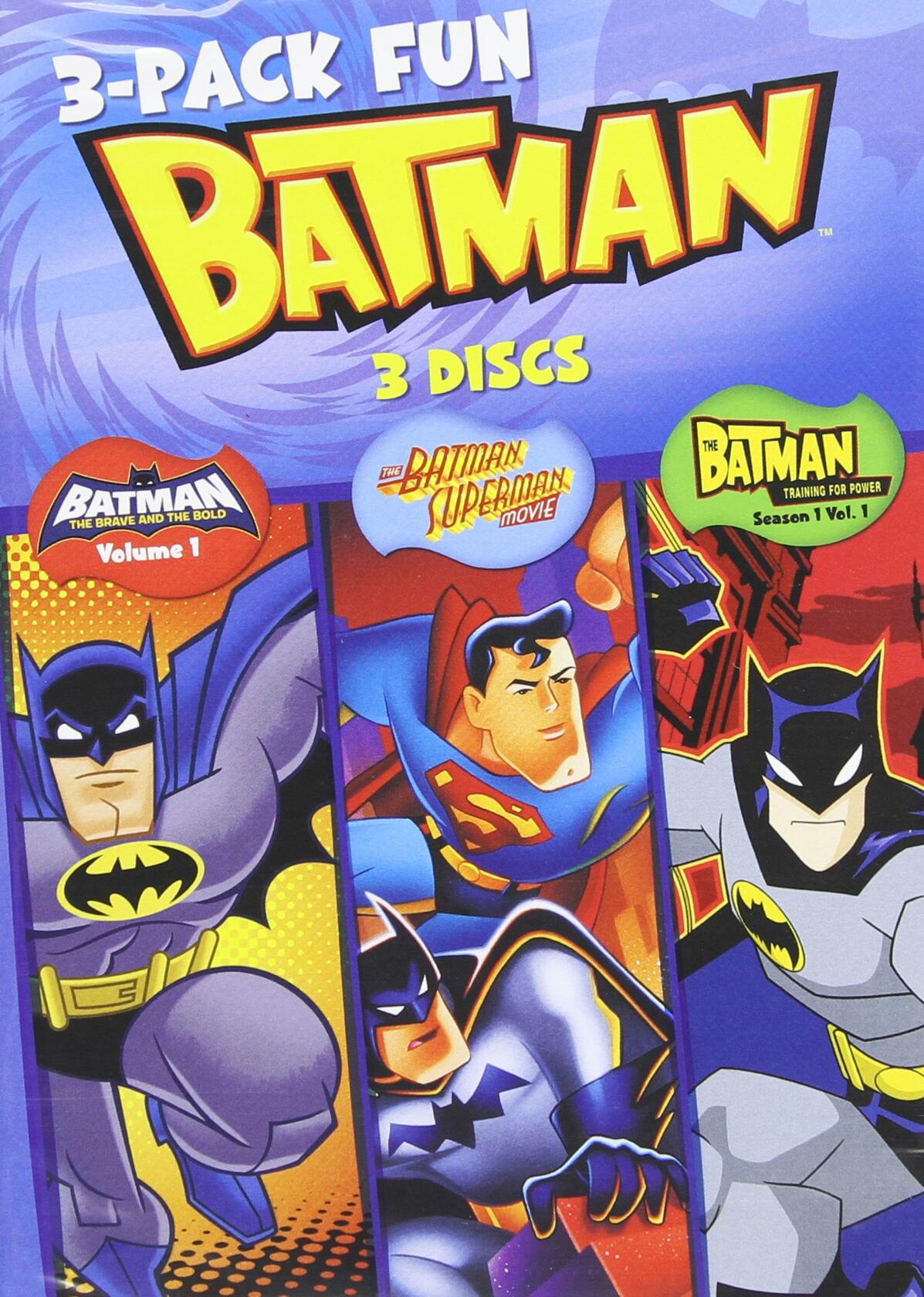 Batman Triple Feature (Batman: The Brave and the Bold, Vol. 1 / The Batman Superman Movie / The Batman: Training for Power: Season 1, Vol. 1) [DVD] - Good