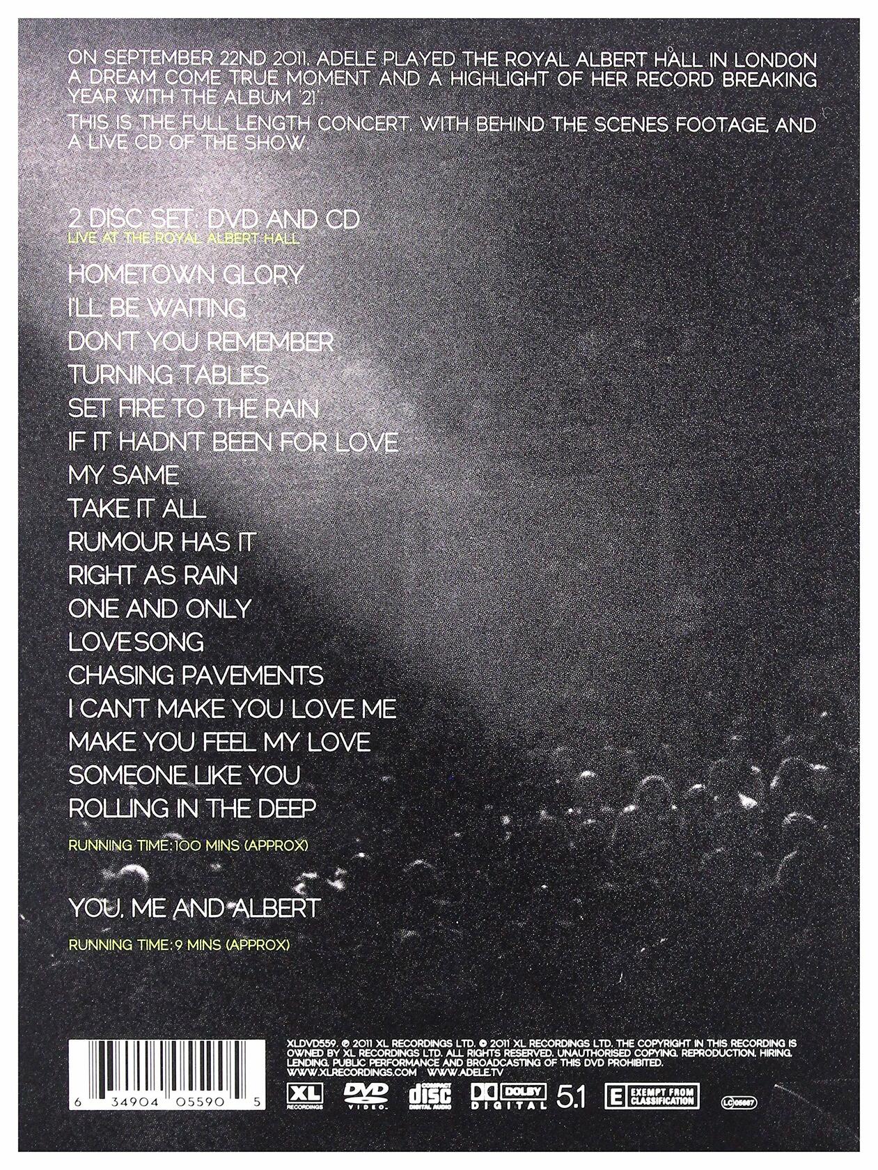 Adele - Live At The Royal Albert Hall [DVD] [DVD] - Good