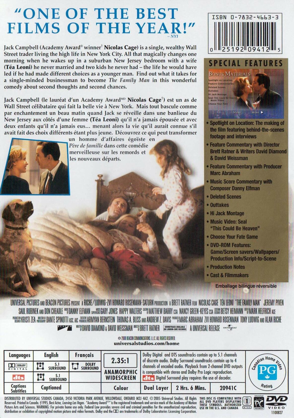 The Family Man (Widescreen Collector's Edition) [DVD] - Like New
