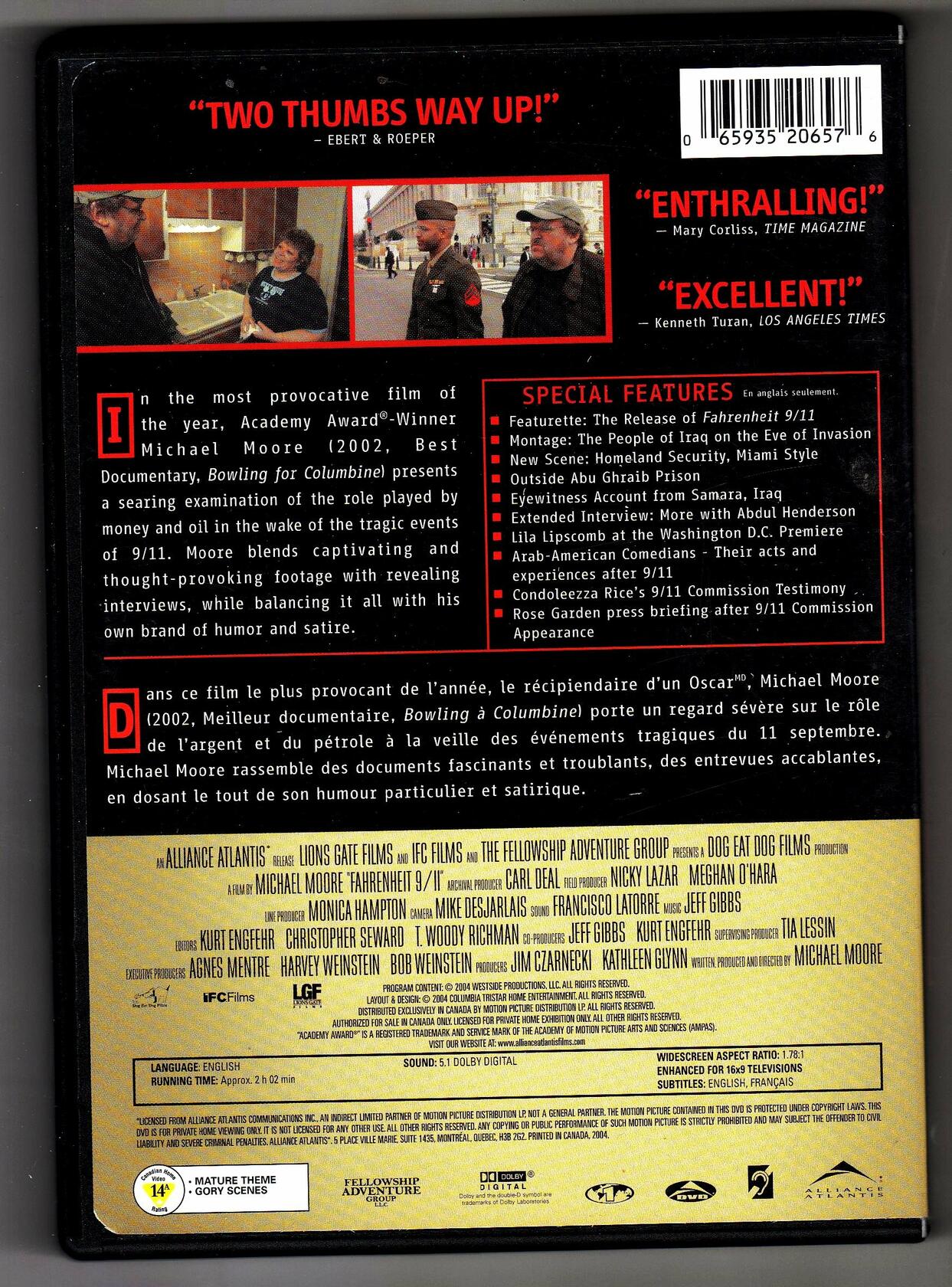 Fahrenheit 9/11 [DVD]