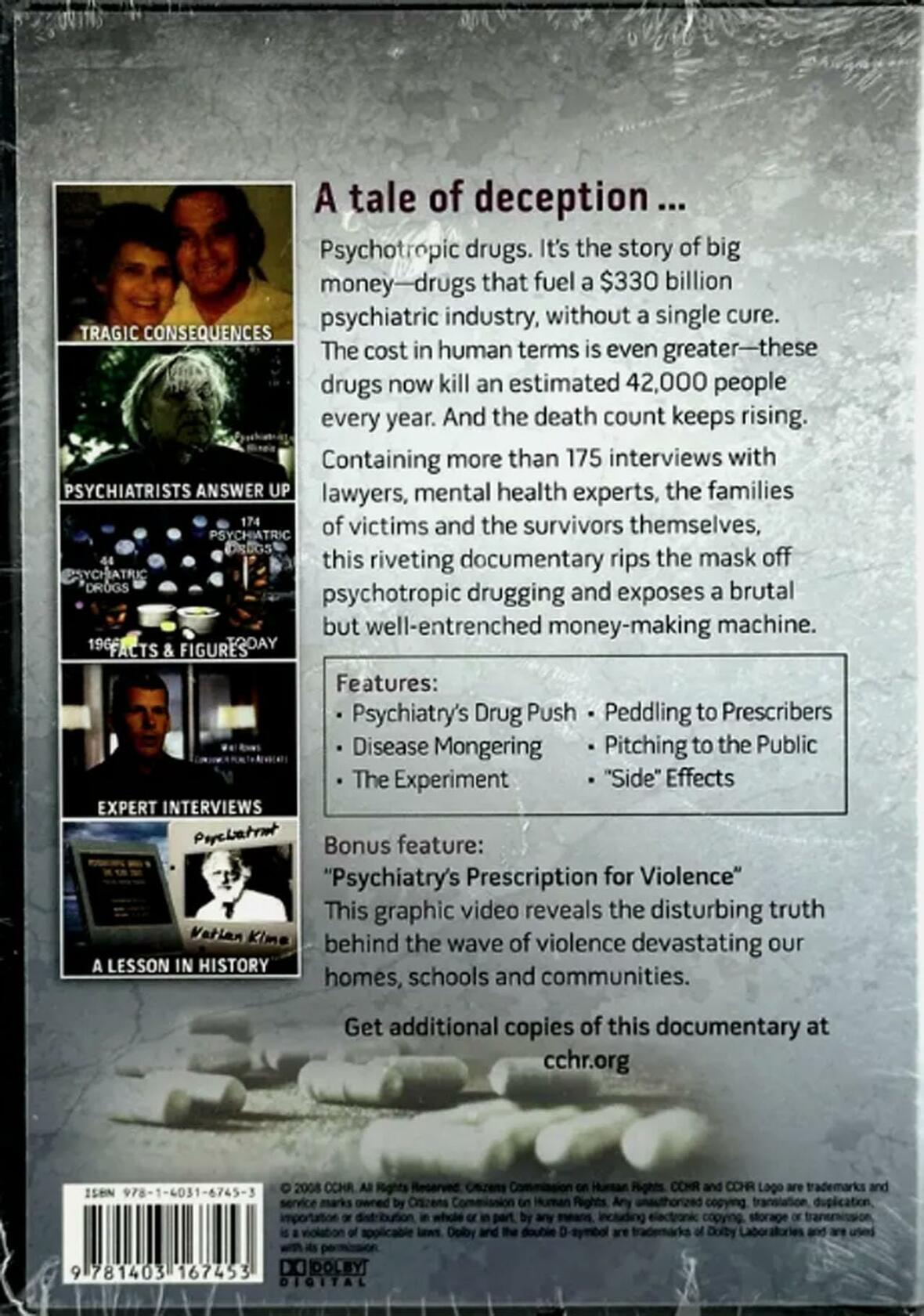 Making a Killing: The Untold Story of Psychotropic Drugging [DVD] [DVD]