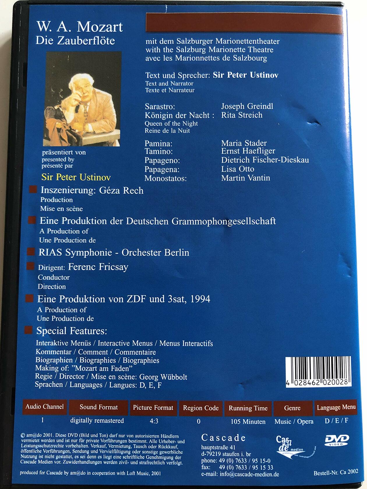 Mozart [DVD] - Like New