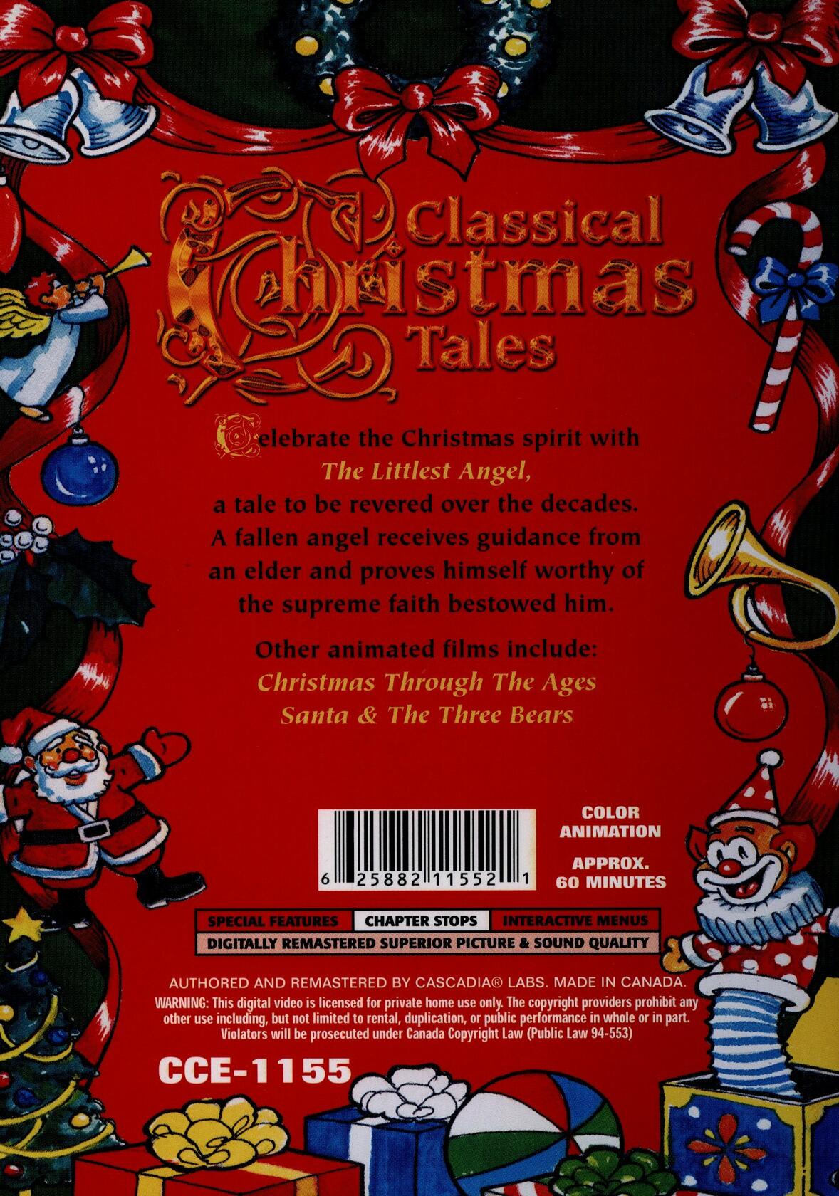 Classical Christmas Tales: The Littlest Angel, Christmas Through the Ages, Santa & The Three Bears [DVD]