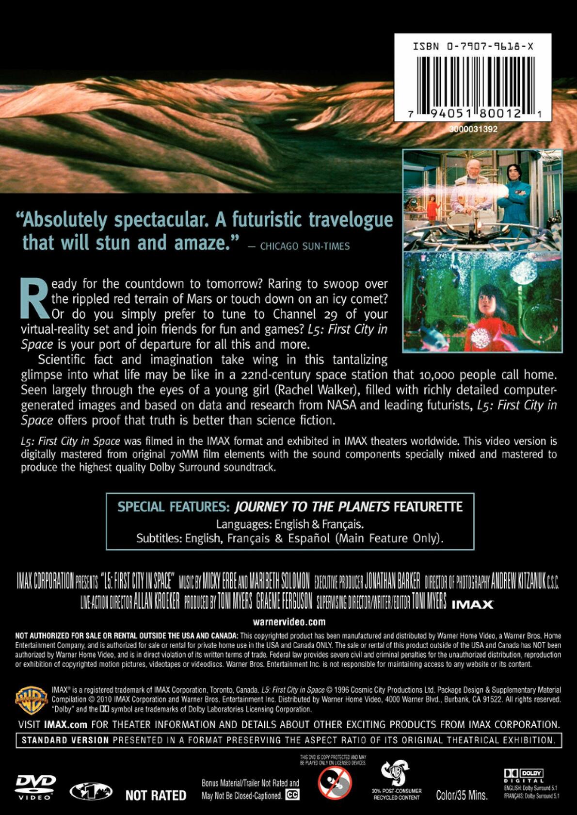 IMAX: L-5 - First City In Space (Bilingual) [DVD]