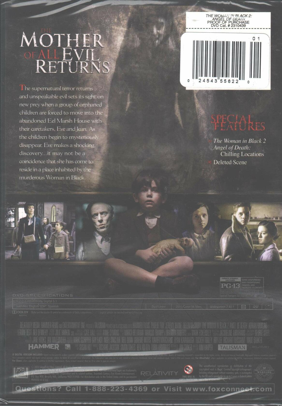 The Woman in Black 2 - Angel of Death [DVD]