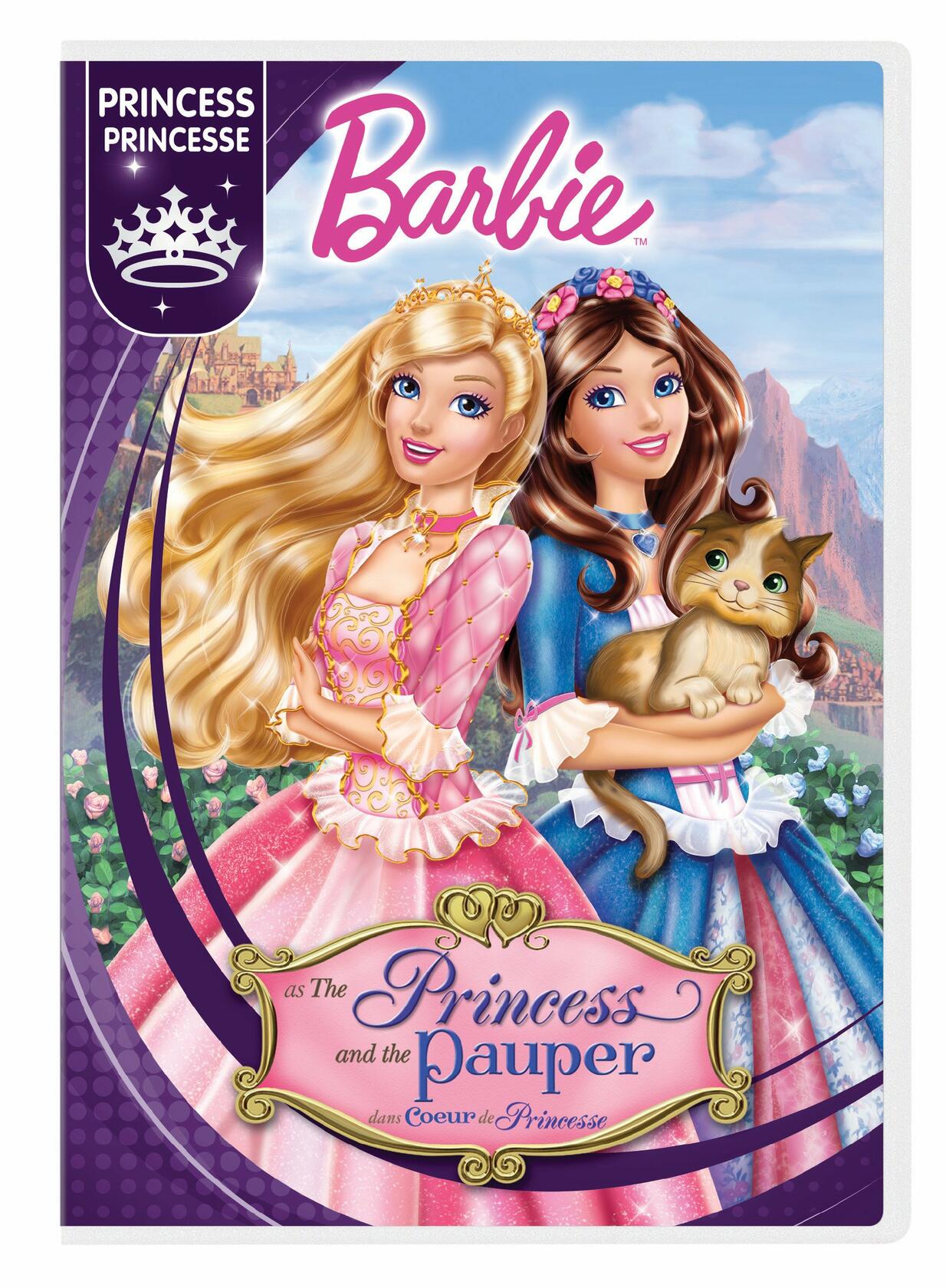 Barbie Princess and the Pauper (Bilingual) [DVD] - Very Good