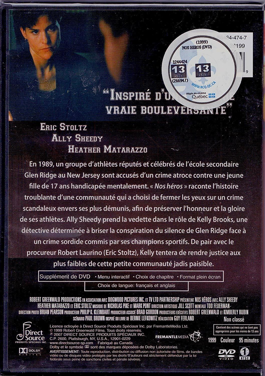 Nos Héros: Scandale à Glen Ridge - Our Guys: Outrage at Glen Ridge (English/French) 1999 (Full Screen) Régie au Québec (Cover French) - Very Good