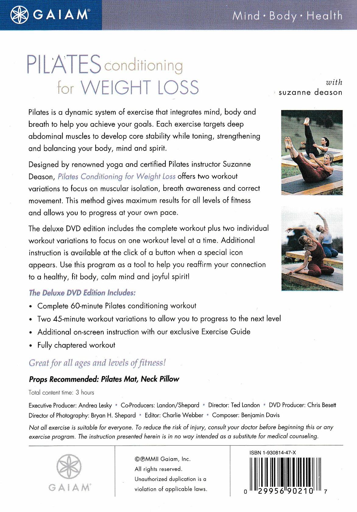 Pilates Conditioning for Weight Loss [DVD] - Very Good