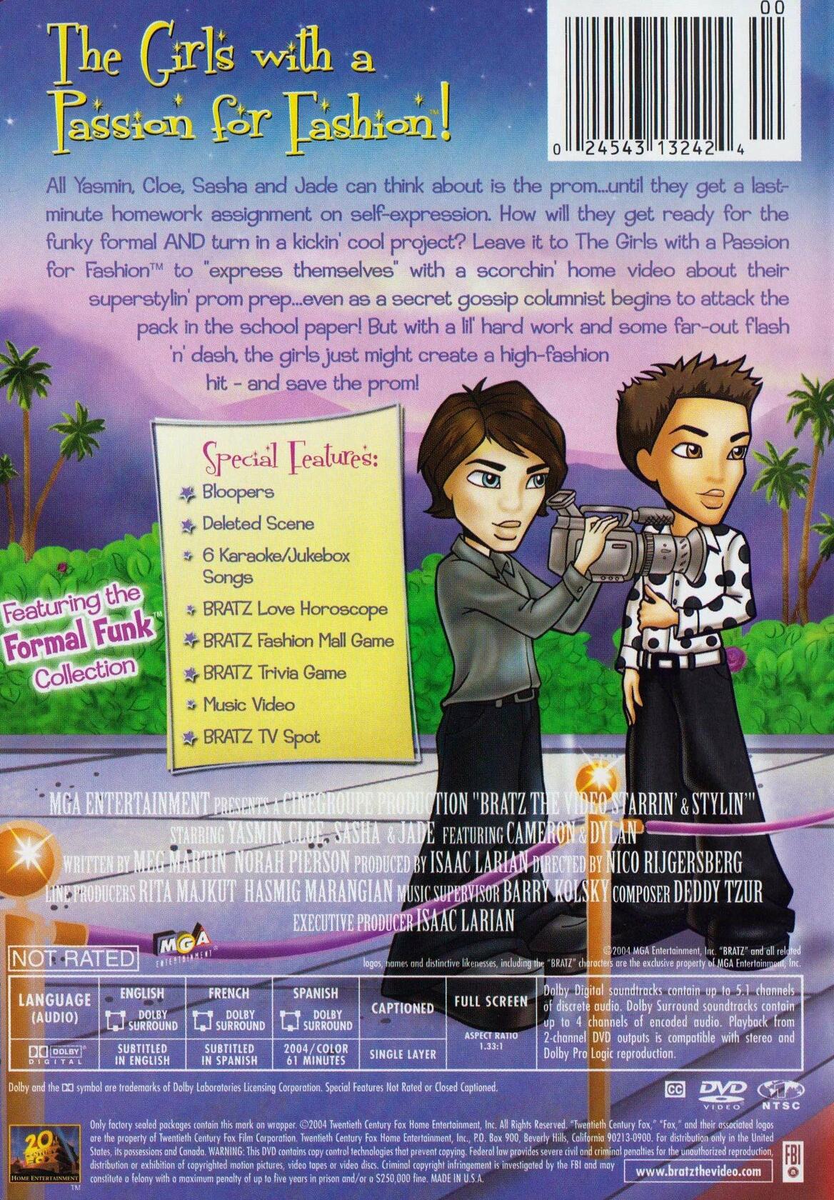 Bratz Video: Starrin And Stylin (Quebec Version - French/English) (Version française) - Very Good