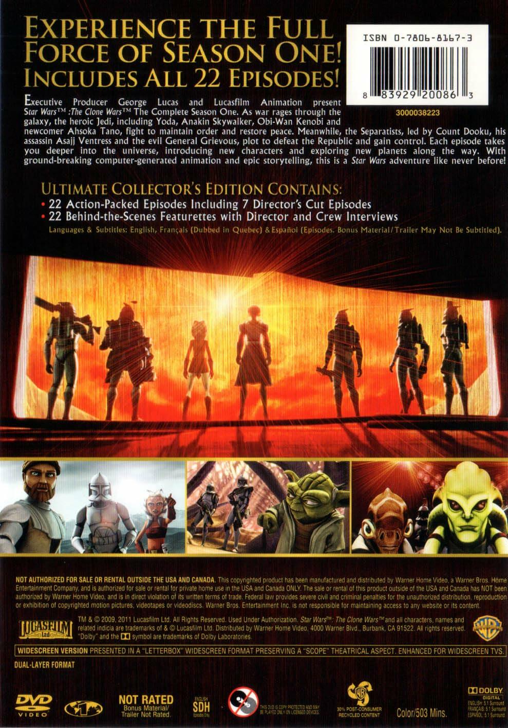 Star Wars: The Clone Wars Box Set [DVD] - Very Good