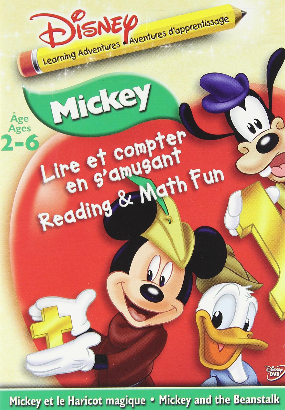Disney Learning Adventures: Mickey And The Beanstalk (Bilingual) [DVD] - Very Good