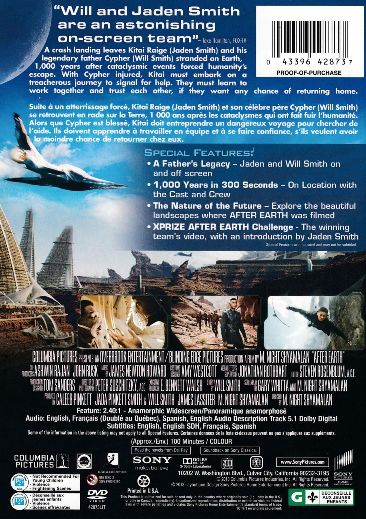 After Earth (Bilingual) [DVD] - Very Good