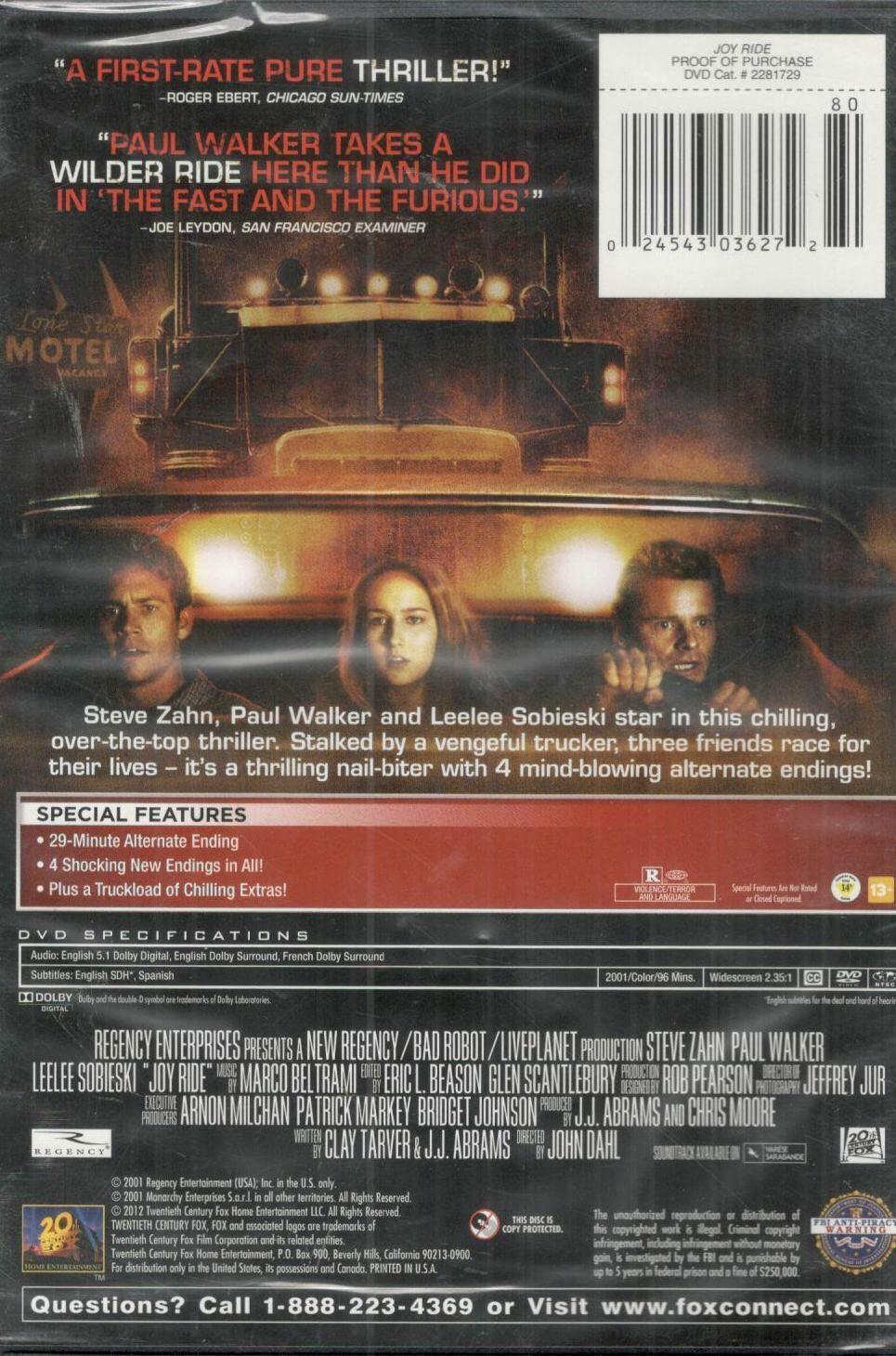 Joy Ride (Special Edition) [DVD] - Very Good