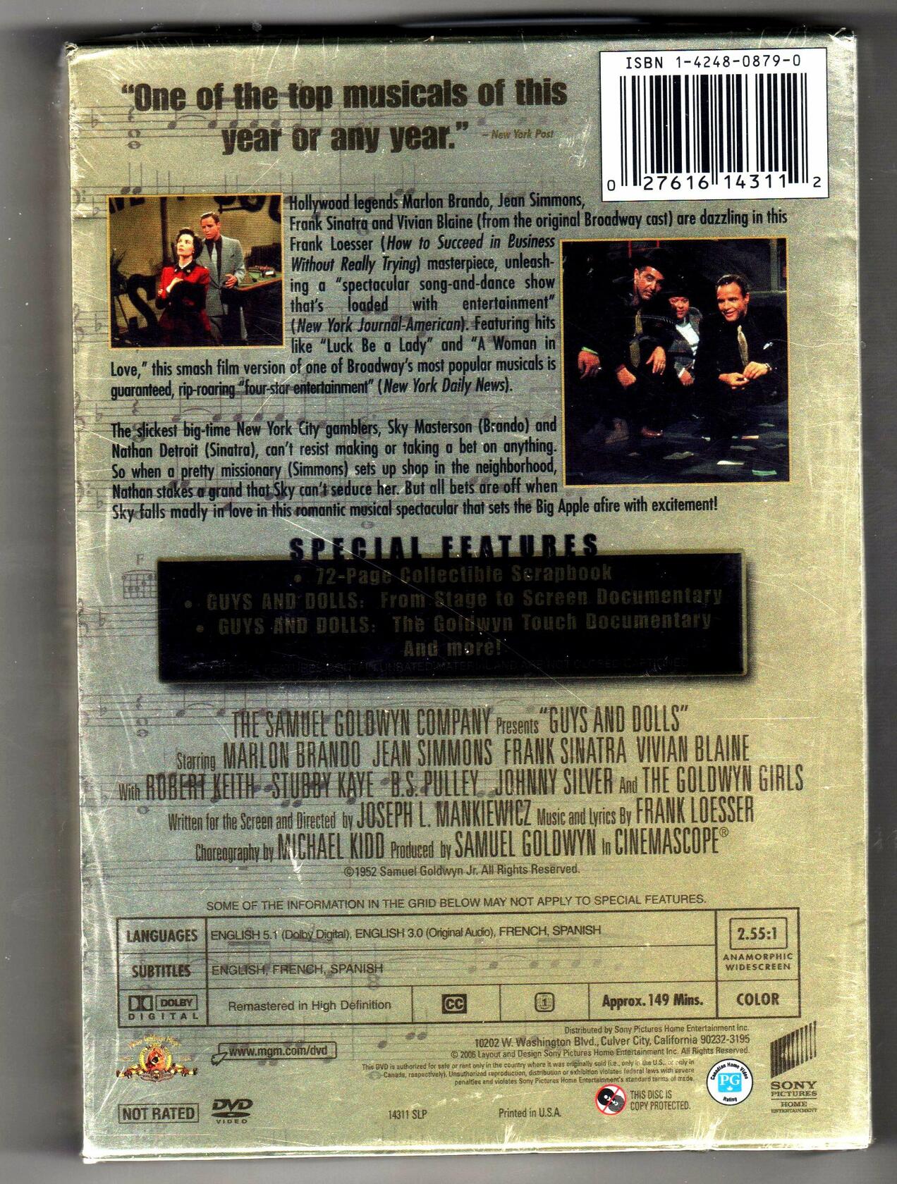 Guys and Dolls (Deluxe Edition) (Bilingual) [DVD] - Very Good