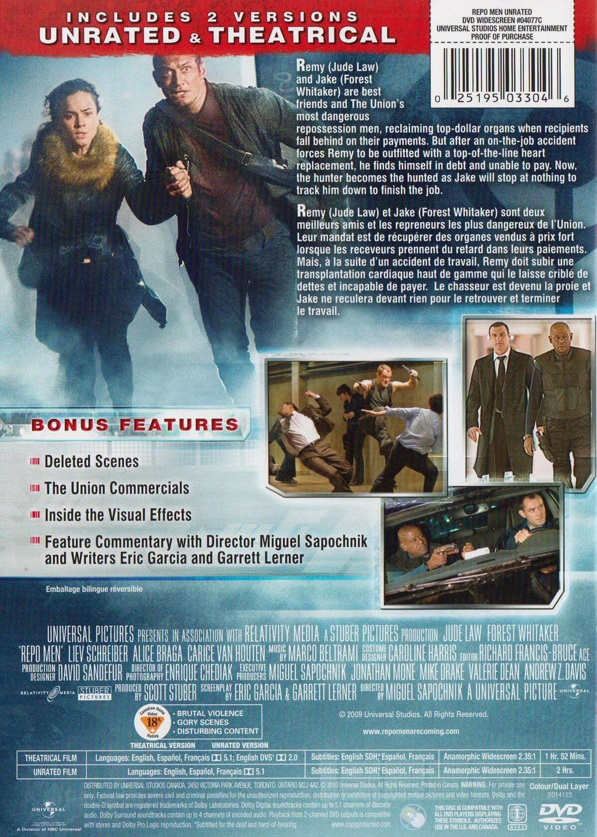 Repo Men [DVD] - Very Good