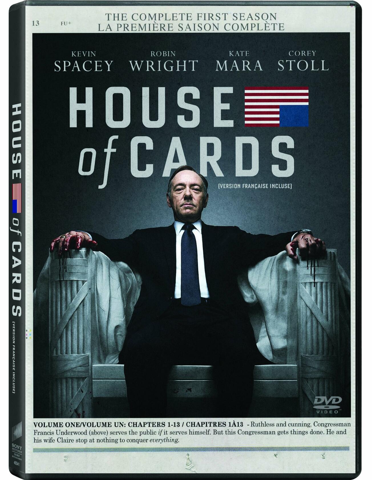 House of Cards: The Complete First Season (4 Discs) Bilingual [DVD] - Very Good