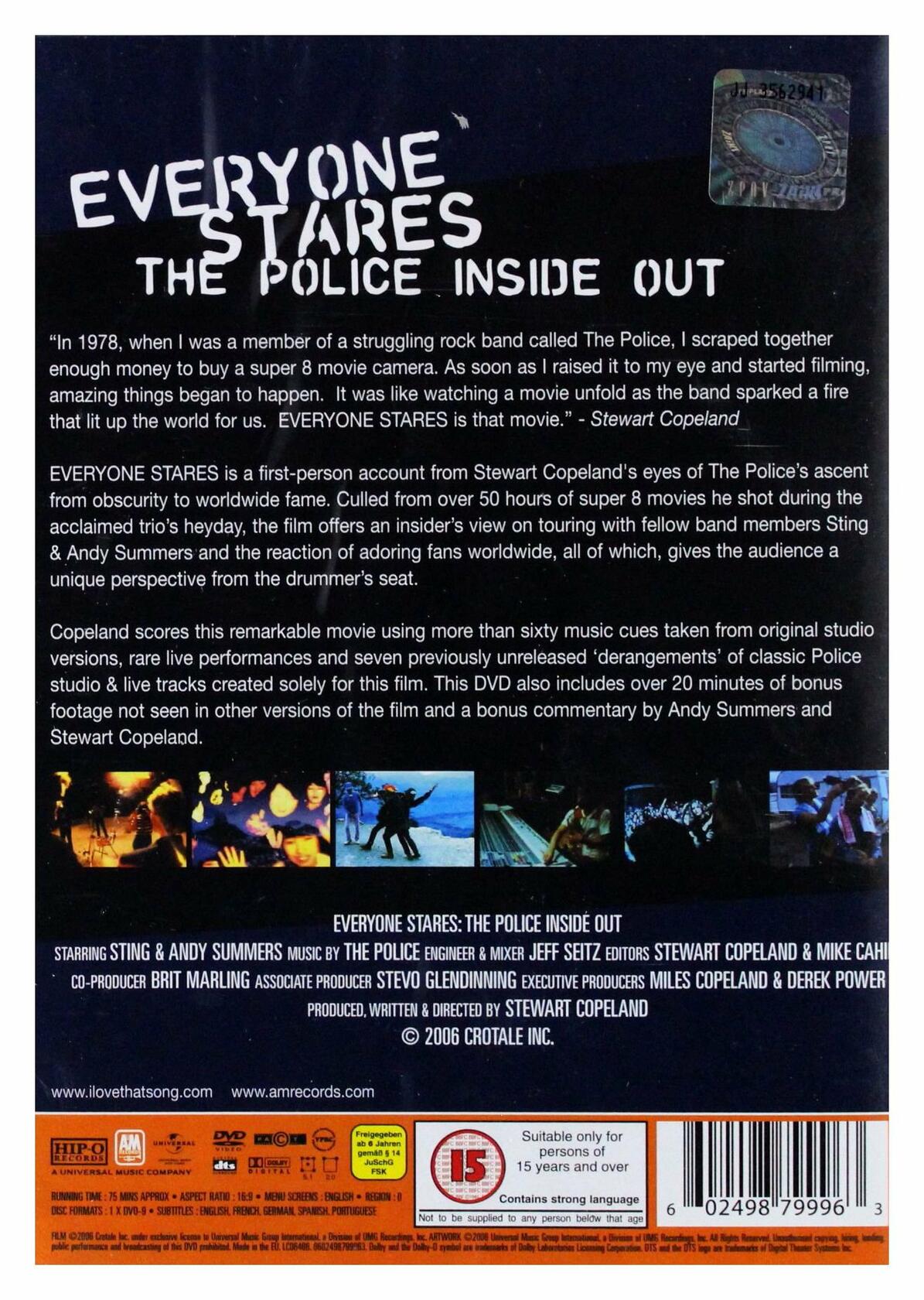 The Police - Everyone Stares: The Police Inside Out [DVD] - Very Good