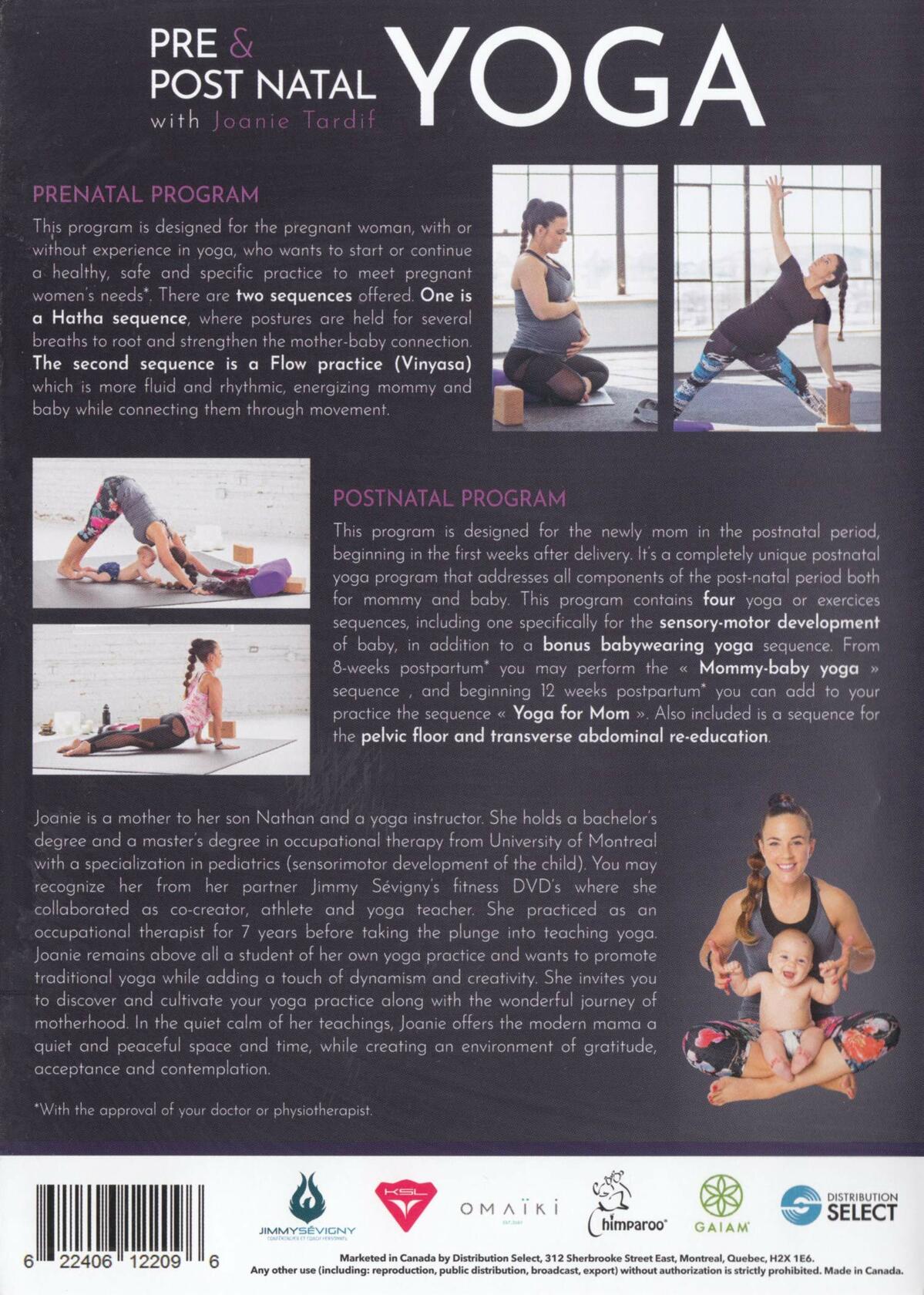 Pre & Post Natal Yoga With Joanie Tardif [Region Free] [DVD] - Very Good