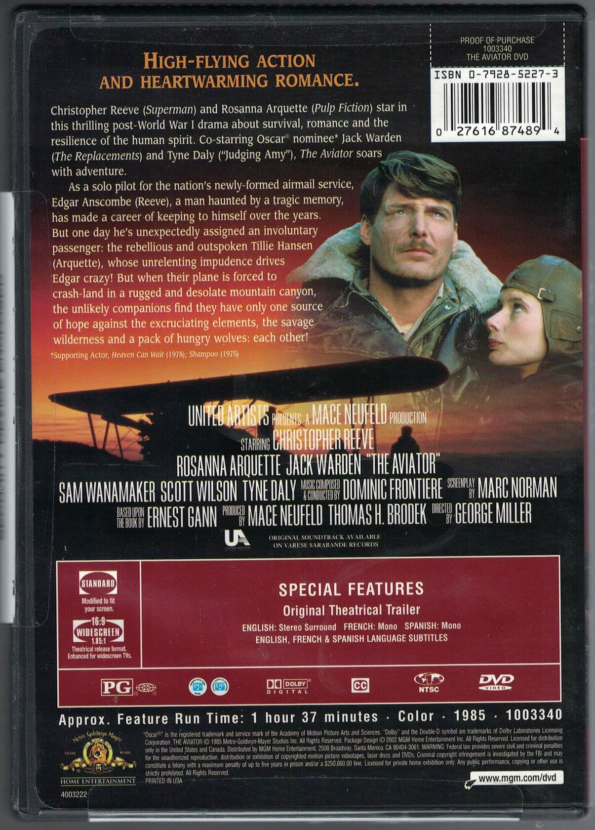 The Aviator (Bilingual) [DVD] - Very Good