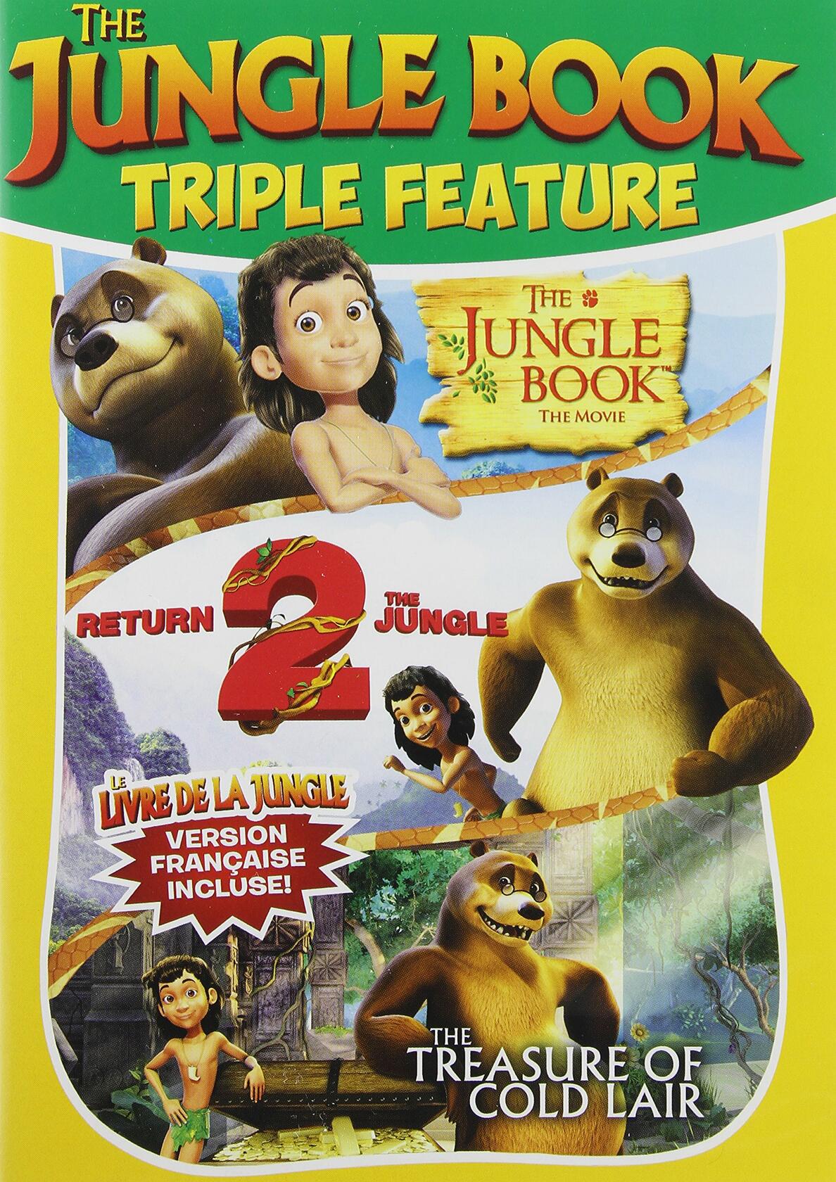 Jungle Book Triple Feature (Bilingual) [DVD] - Very Good