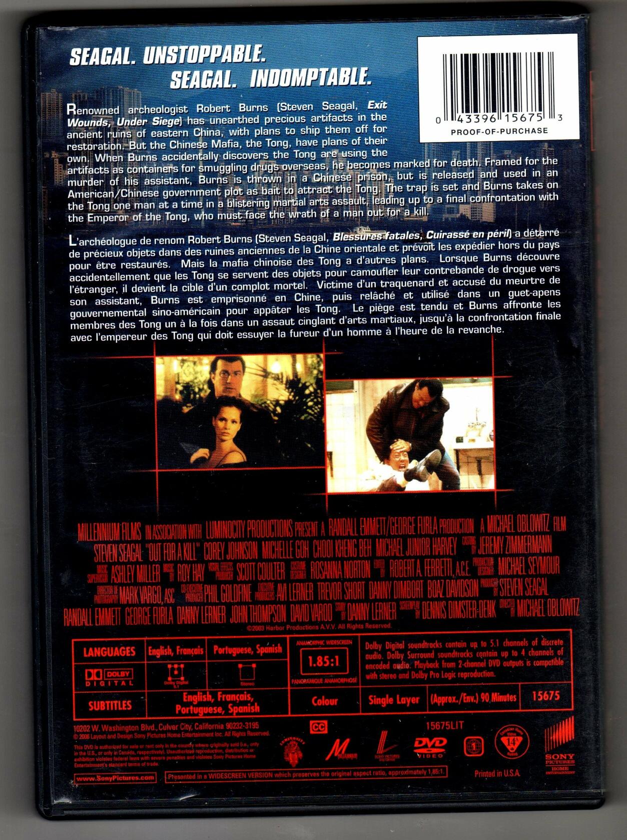 Out for a Kill Bilingual [DVD] - Very Good