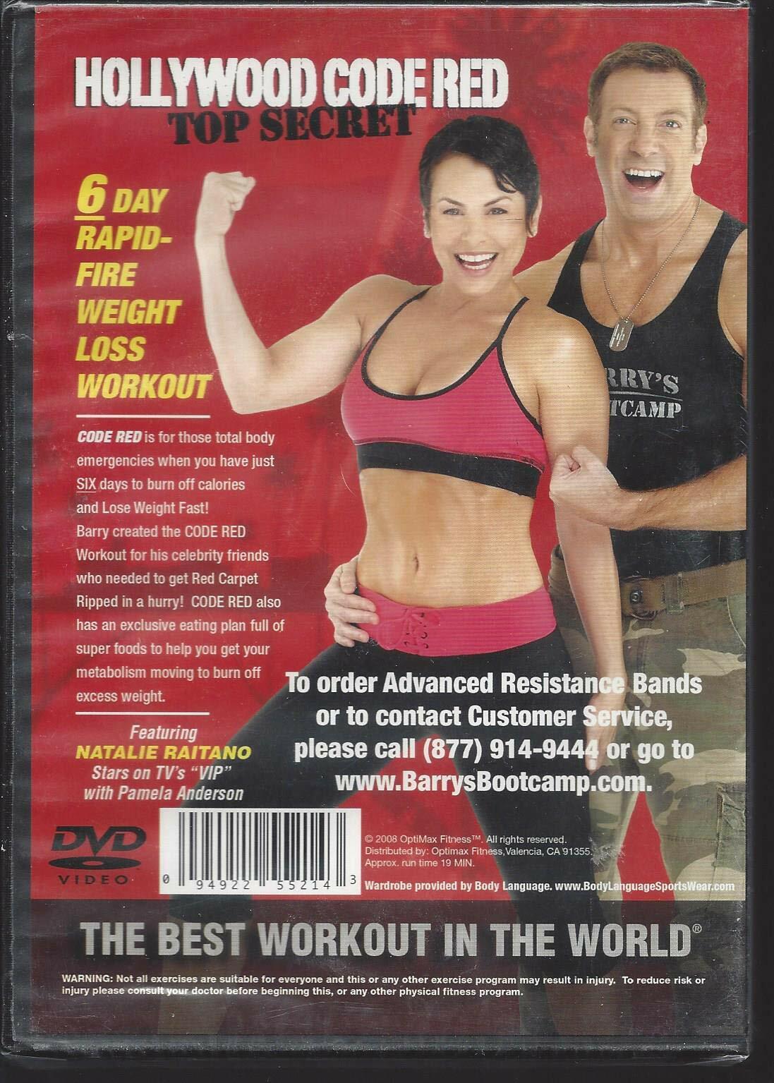 Hollywood Code Red: 6 day Rapid-Fire Weight Loss Workout [Barry's Bootcamp] [DVD-ROM] - Very Good