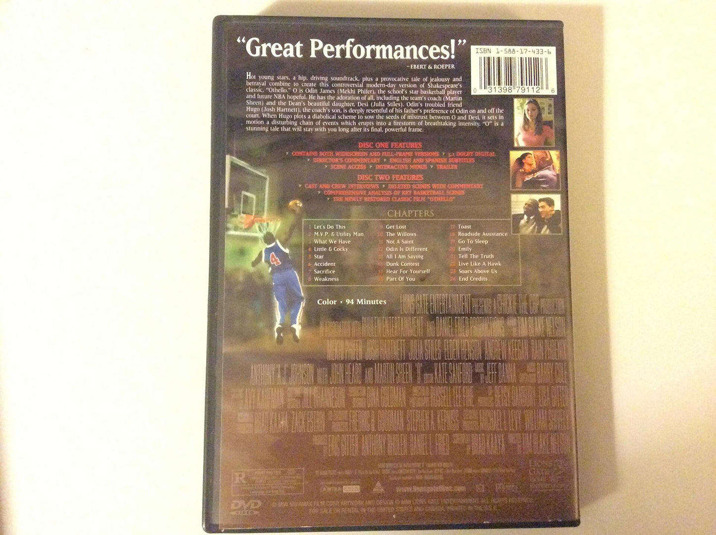 O. (2 DVD Deluxe Edition) [Import] [DVD] - Very Good