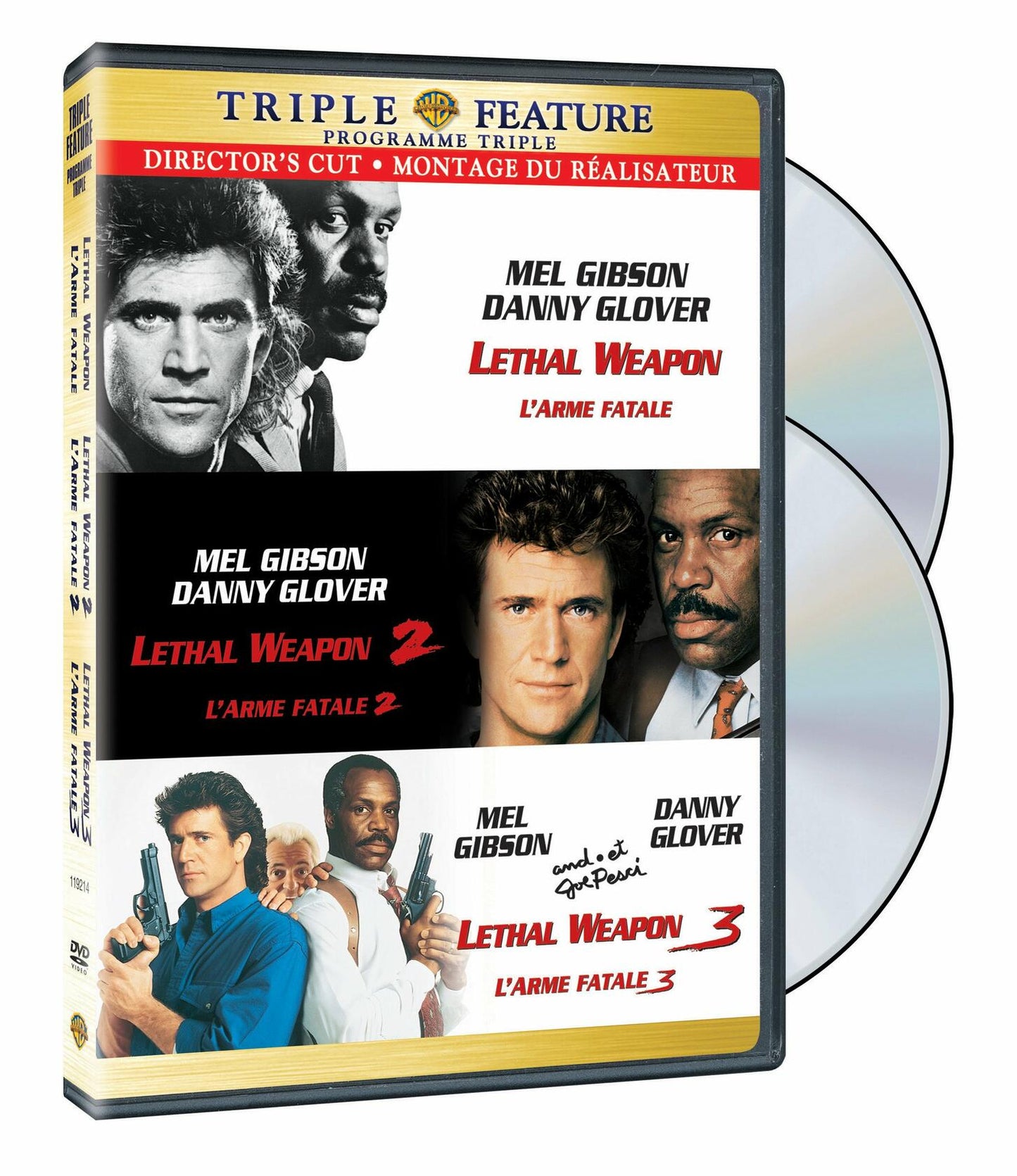 Lethal Weapon 1/2/3 (Director's Cut) (Bilingual) [DVD] - Very Good