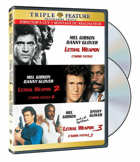 Lethal Weapon 1/2/3 (Director's Cut) (Bilingual) [DVD] - Very Good