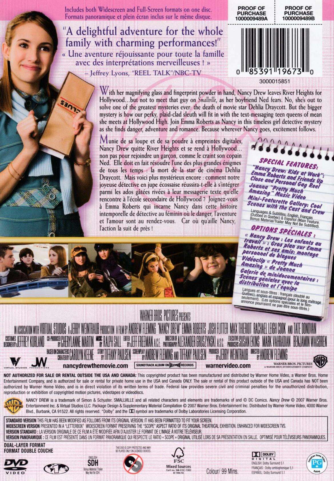 Nancy Drew (2007) [DVD] - Very Good
