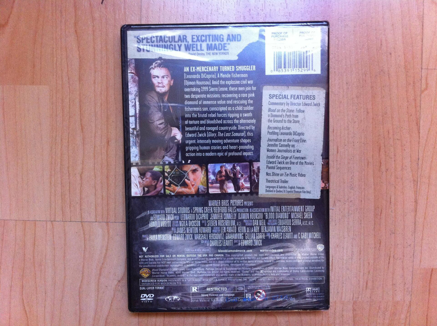 Blood Diamond (Two-Disc Special Edition) / Le Diamant de Sang (Edition Speciale de Deux Disques) [DVD] Leonardo DiCaprio; Djimon Hounsou; Jennifer Connelly; Kagiso Kuypers; Arnold Vosloo; Antony Coleman; Benu Mabhena; Anointing Lukola; Davi.. - Very Good