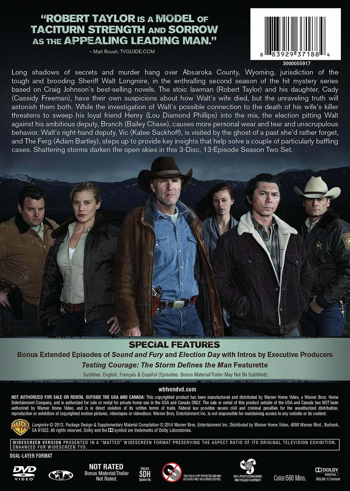 Longmire: Season 2 [DVD] - Very Good